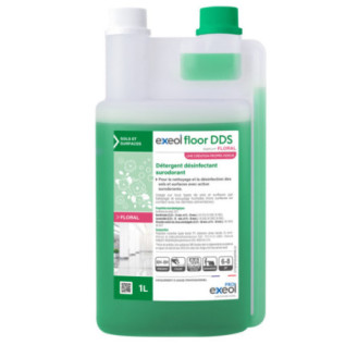 Exeol Floor DDS 1L Doseur Rechargeable Parfum Floral - Détergent Désinfectant Surodorant