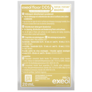 Exeol Floor DDS Dose 20mL Parfum Madrid - Détergent Désinfectant Surodorant