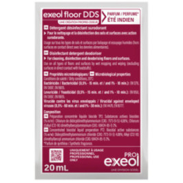 Exeol Floor DDS Dose 20mL Parfum Eté Indien - Détergent Désinfectant Surodorant
