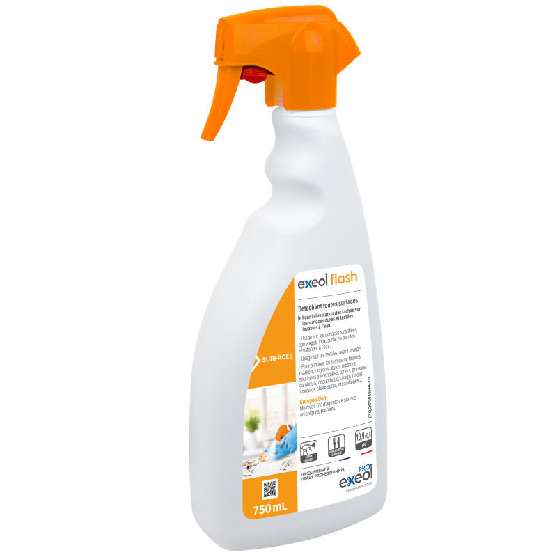 Exeol Flash 750mL Spray - Détachant Toutes Surfaces Exeol Flash 750mL Spray - Détachant Toutes Surfaces