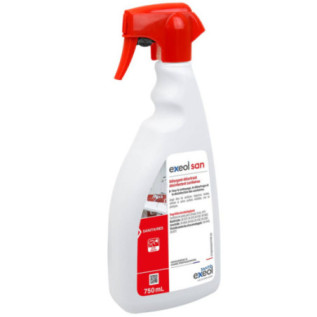 Exeol San 750mL Spray Mousse - Détergent Détartrant Désinfectant Sanitaires