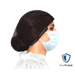 Charlotte à Cheveux Jetable OneProtek Noir - Taille Unique