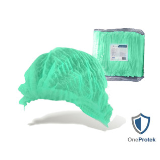 Charlotte à Cheveux Jetable OneProtek Vert - Taille Unique
