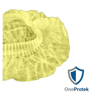 Charlotte à Cheveux Jetable OneProtek Jaune - Taille Unique