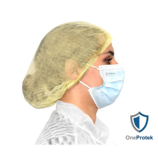 Charlotte à Cheveux Jetable OneProtek Jaune - Taille Unique