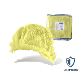 Charlotte à Cheveux Jetable OneProtek Jaune - Taille Unique