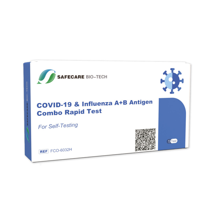 Autotest Antigénique Combo 2 en 1 Grippe/Covid-19 SAFECARE - au carton