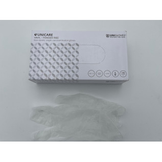 Gant Vinyle Médical non poudré – Transparent – Unigloves
