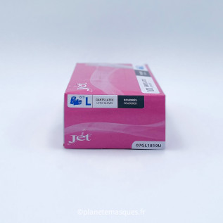 Gant Latex poudré – Blanc – Jet Taille L