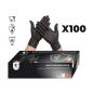 Gant Nitrile Noir non poudré - de la taille XS à XXL - Boite de 100 gants Gant Nitrile Noir non poudré - de la taille XS à XXL - Boite de 100 gants